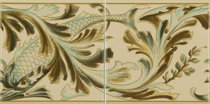 W B Simpson Fish Frieze