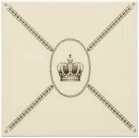 Cartouche with sovereign crown