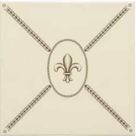 Cartouche with Fler De Lis