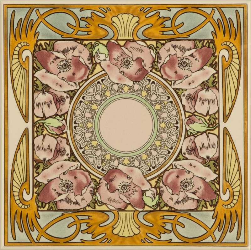 Nocturnal Slumber Single Floral Tile