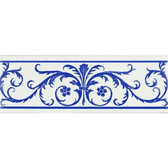 Acanthus Royal Blue On Brilliant White