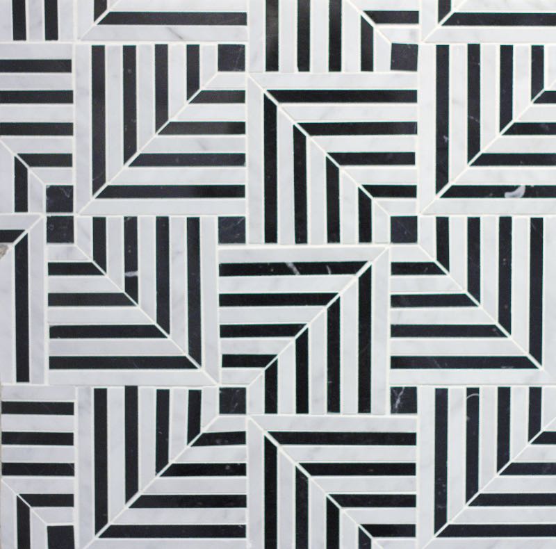 ZigZag Carrara/Nero