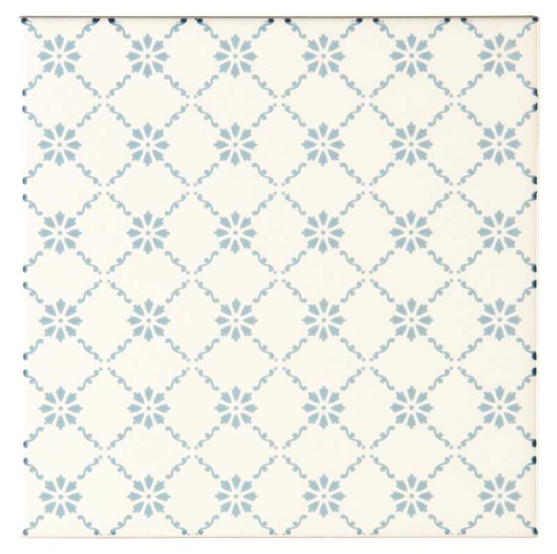 Floral Trellis Blue 