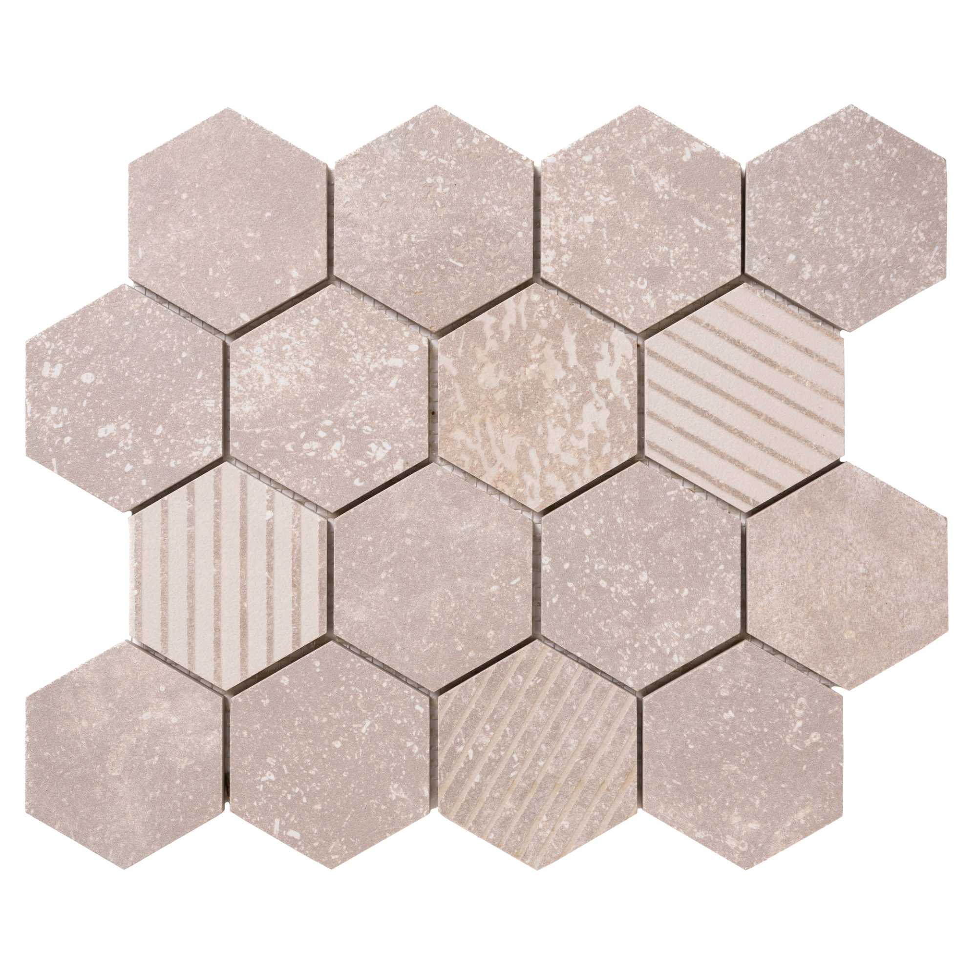 10"x10" Hex Mosaic