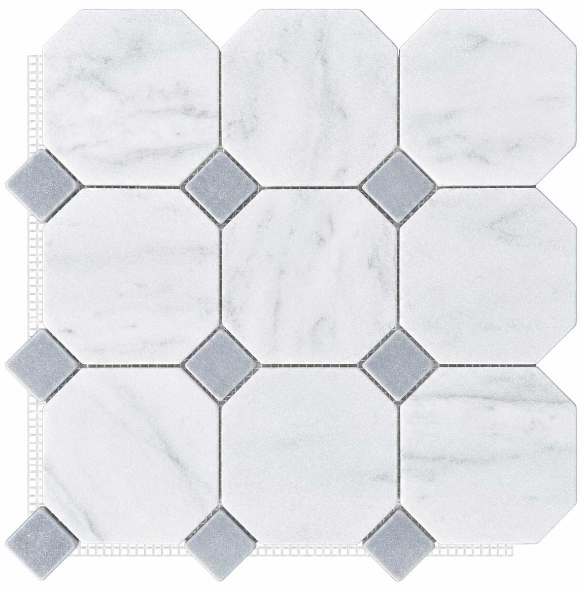 Oriental White / Bardiglio Dot Tumbled