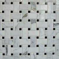 SM Basketweave Carrara w/Pure Black Dot