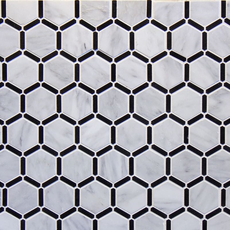 SM Honeycomb Oriental White w/Black Frame